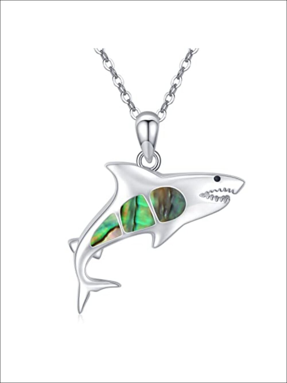 925 Sterling Silver Ocean Pendant Necklace Nautical Jewelry Gift
